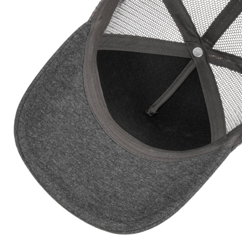 Atlantis Rapper Jersey Mid Visor Trucker Cap - Dark Grey