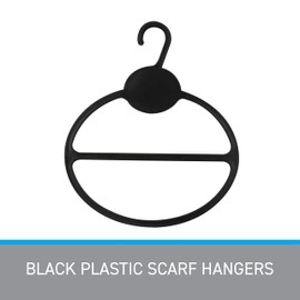 SSWBasics Black Scarf Hanger - Pack of 50