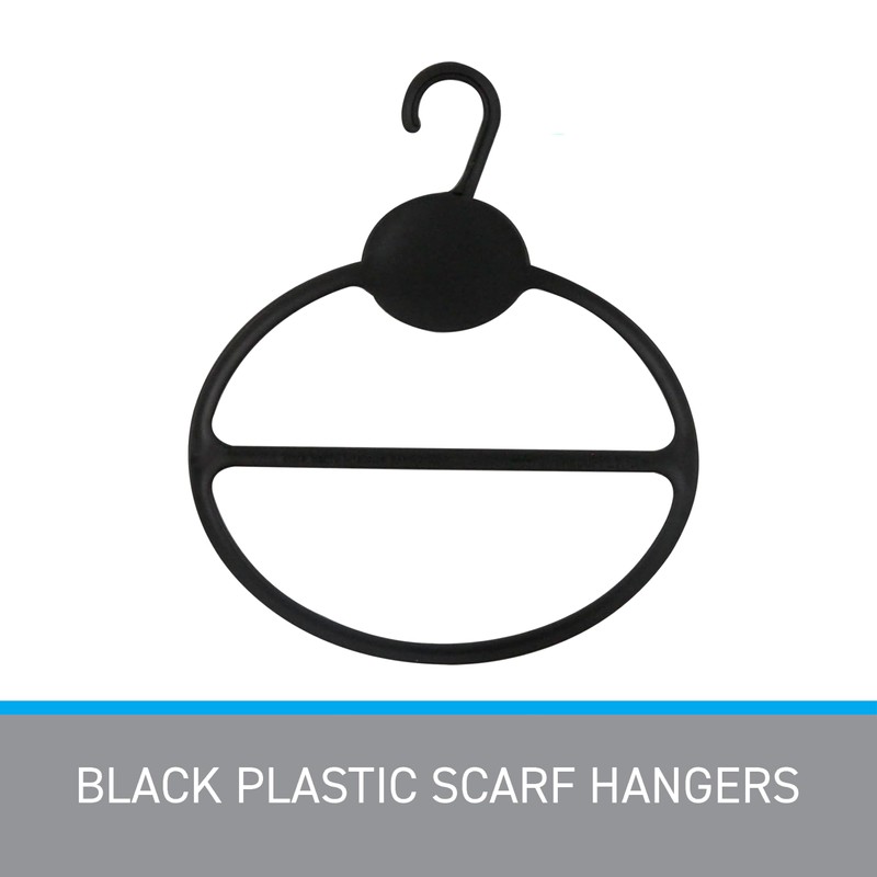 SSWBasics Black Scarf Hanger - Pack of 50