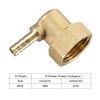 sourcing map Brass Hose Barb Fitting Elbow, 6mm Barbed x