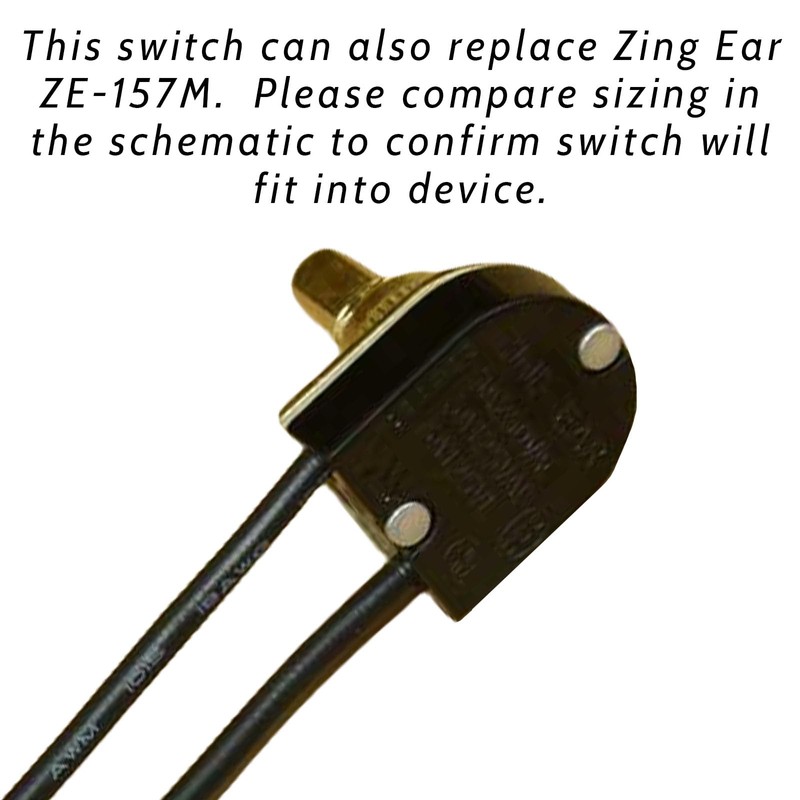 Txelegant Switch Zing Ear ZE-117M Series 3/8" 3 Way Push