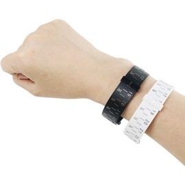 Black Bracelet Gauge Sizer,15-25cm Jewelry Measure Wrist Size Tool, Plastic Bracelet Measure Tool for Jewelry Size Bracelets Bangles Mandrels, Jewelry Making Tools