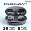 Hijoxp Open Ear Earbuds Lightweight Comfort Clip Wireless Earbuds Sweat