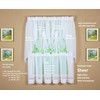 Today's Curtain Emelia Original Voile Tier Pair 30", White, 60"