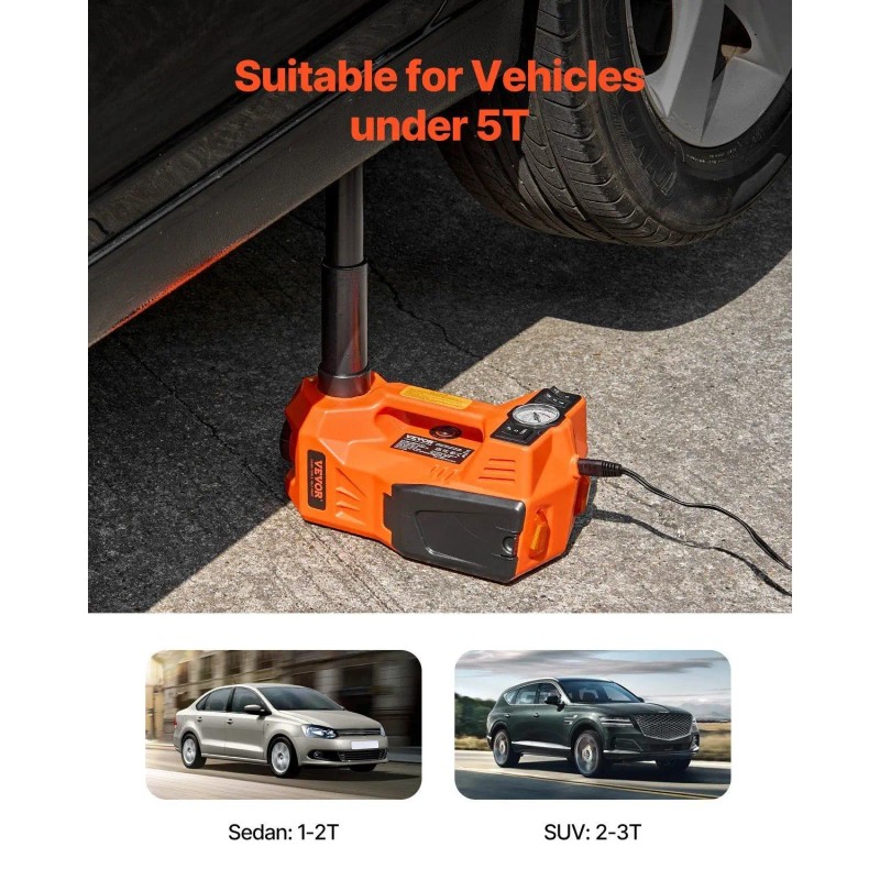 Electric Car Jack 5 Tons Hydraulic Lifting Actuator With Inflatable