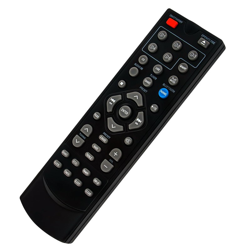 RRMCGA409AWSA Replacement Remote fit for Sharp XL-BH250 XLBH250 Micro Component