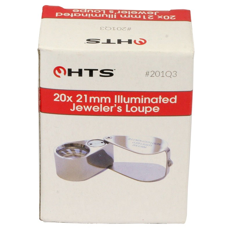 HTS 201Q3 20x 21mm Illuminated Jeweler's Loupe