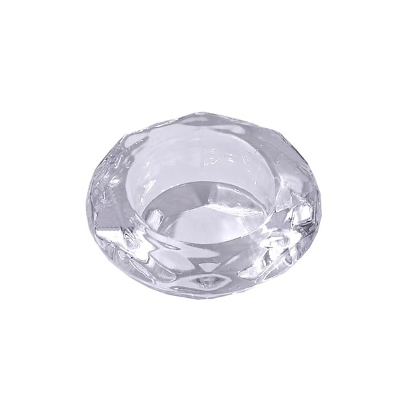 UUYYEO Small Glass Nail Art Dappen Dish Acrylic Liquid Powder