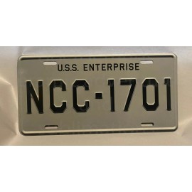 Star Ship Enterprise  NCC - 1701  License Plate READ DESCRIPTION BEFORE ORDERING