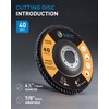 S SATC 20PCS Flap Discs 4 1/2 for Angle Grinder