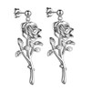 SEIHOP Rose Stud Earrings Flower Earring Elegant Silver Plated Jewelry Gifts for Women KE0065W