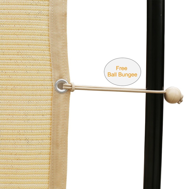 Shatex 90% Shade Fabric 12x 12ft Sun Shade Cloth with