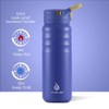 IDEUS Vacuum Insulated Water Bottle, 24 oz Stainless Steel Water