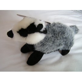 Animal Instincts Forest Friends Squeaky Plush Dog Toy Soft Comfort Puppy Toy Barry Badger - Small