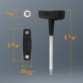 POWERTEC T Wrench for T30 Torx Type Screws, Replacement for DeWalt 5140067-13 Planer Wrench, Fits DeWalt DW735, DW735X, DW734, and Delta 22-590 (72099)