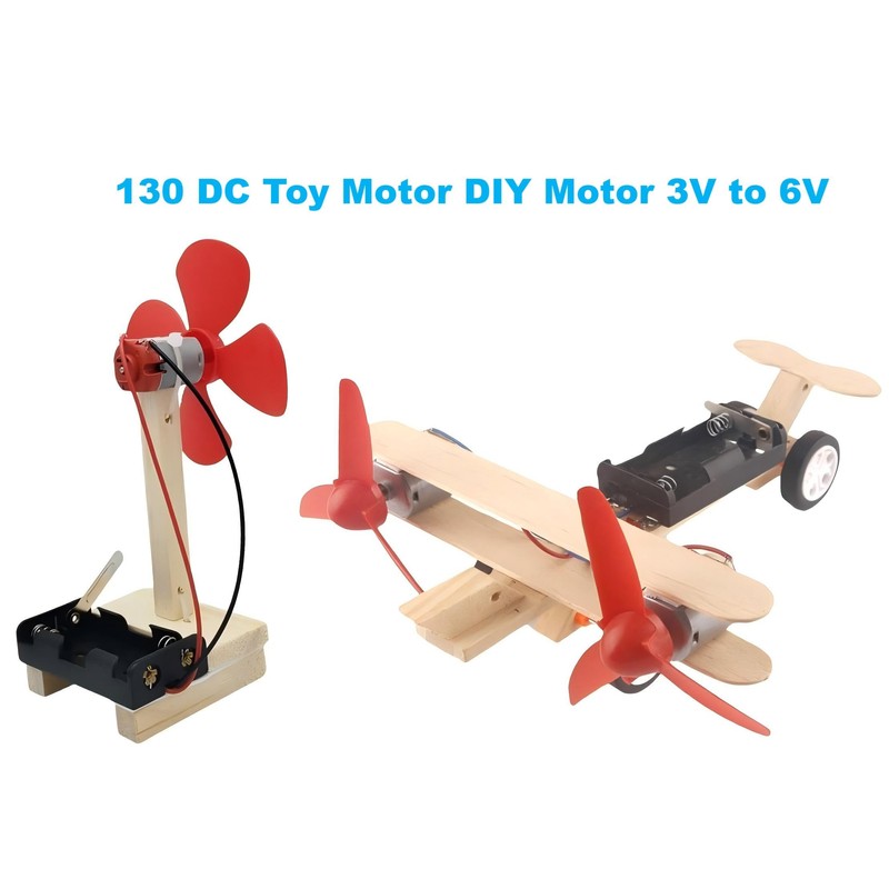 MTDELE 20Pcs Mini Small DC Motors 1.5V 3V 5V 6V
