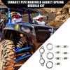 A ABSOPRO 1 Set Exhaust Silencer Pipe Manifold Seal Spring