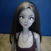Kyle Lefort 1/3 Scale Smart Doll Sized Metallic Flower Pendant