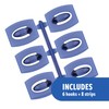 Command Limited Edition Mini Hooks [Removable]: 6-pack (Blueberry)