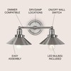 JONATHAN Y JYL7427B July 17.5" 2-Light Metal Shade Farmhouse Sconce