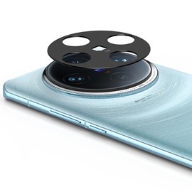 GIOPUEY Camera Screen Protector Compatible with Vivo X100 Pro, Pack of 2 Metal Camera Protective Frame, Scratch-Resistant Screen Protector for Vivo X100 Pro - Black