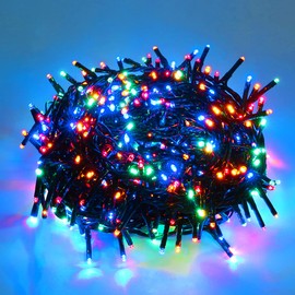 AWQ 500 LED 49ft Christmas Cluster Lights Christmas String Lights Decoration Lights for Christmas Home Garden Wedding Party Xmas Tree Bedroom Indoor Outdoor Decor (Multicolor)