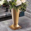 KADAX Grave Vase with Base, Plastic Cemetery Vase, Flower Vase