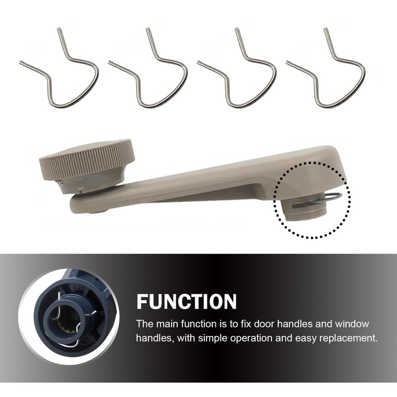 MOXRUQ 20 PCS Car Window Crank Handle Retainer Clips, Window