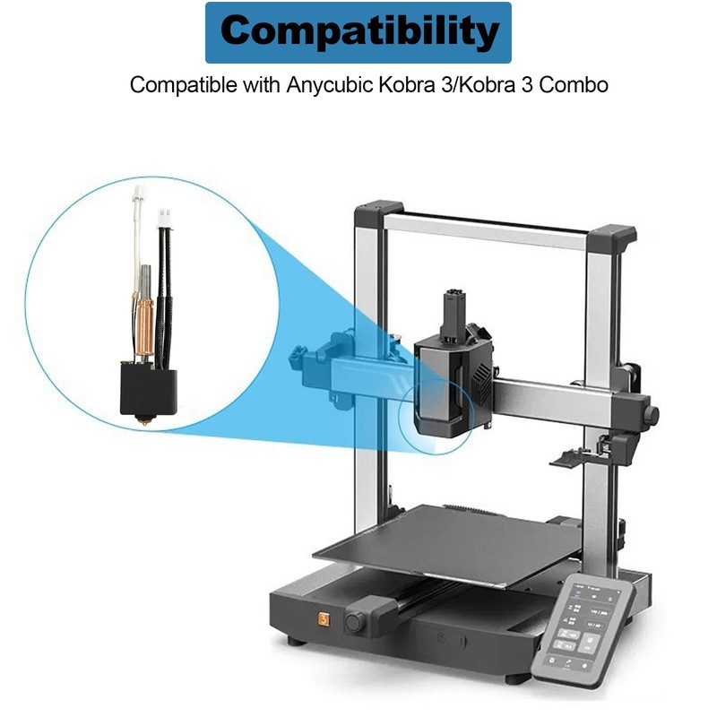 Kobra 3 Hot End 3D-Drucker Hotend Kit, Anycubic Kobra 3