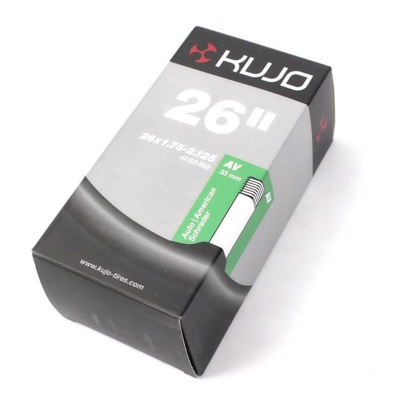 Kujo Bicycle Tube, Schrader Valve, Different Sizes, 35 or 48mm