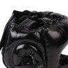 Boxing Headgear Black Head Guard Large Full Coverage PU Shock
