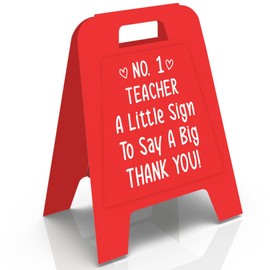 Teacher Thank You Gift Teacher's Desktop Desk Sign No. 1 Teacher Signs End of Year Thankyou Gifts