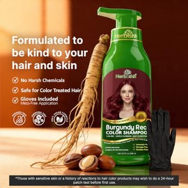 Herbishh After Color Shampoo Combo Contains Hair Color Shampoo Hair Dye 500ml Argan Oil 30ml, Pro Keratin And Argan Hair Mask For Hair Straightening, 