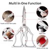 Japanese Kitchen Scissors All Purpose Heavy Duty for Dishwasher Safe,