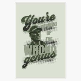 Leyland Designs Stargate SG1 | Colonel Jack Oneill | Quotes by Famous People | Youre Barking Up The Wrong Genius Bumper Sticker Window Water Bottle Decal 5""