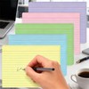 JINMIKEJI Colored Index Cards 5x7 Inch - 50 Pack Ruled