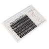 Bodermincer 72pcs 3D Effect Glue Bonded Mink Super Cluster Eyelash