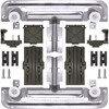 W10712395 Dishwasher Upper Rack Adjuster Metal Kit with 1.25in Wheels