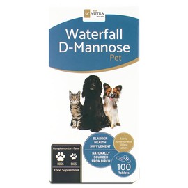 Waterfall D-Mannose Pet Tablets - Feline Cystitis & Canine UTIs - Suitable for Cats & Dogs SC Nutra (Sweet Cures)