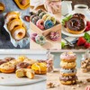 Large Silicone Donut Pan for Baking, 9 Cavity Non-Stick Food