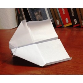 white wings Wicked Awesome Paper Airplane (Set of 2) - Handmade - Ships Fully Assembled