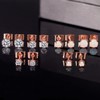 Juego de 6 pares de aretes de tuerca, aretes de