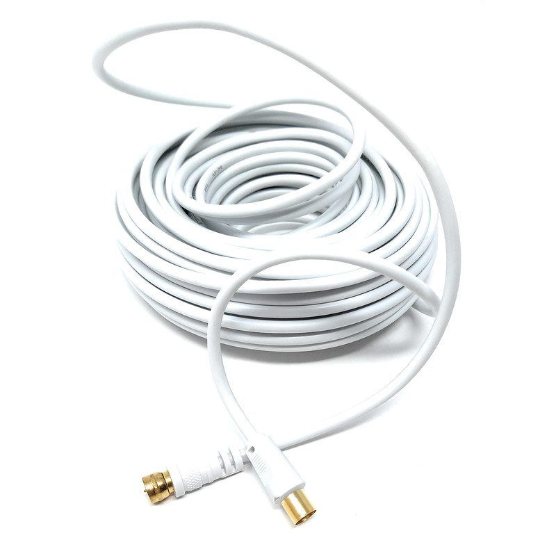 DRUT 20m RF TV Aerial Male to F Type Connector