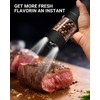 Stainless Steel Rechargeable Electric Salt and Pepper Grinder Set, USB
