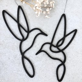 Lineart Hanging Bird Set | Elegant Timeless Design | Made in Germany | All Year Round Hanging Window Decoration | Window Decoration | Spring Decoration | Wall Decoration | Window Pictures