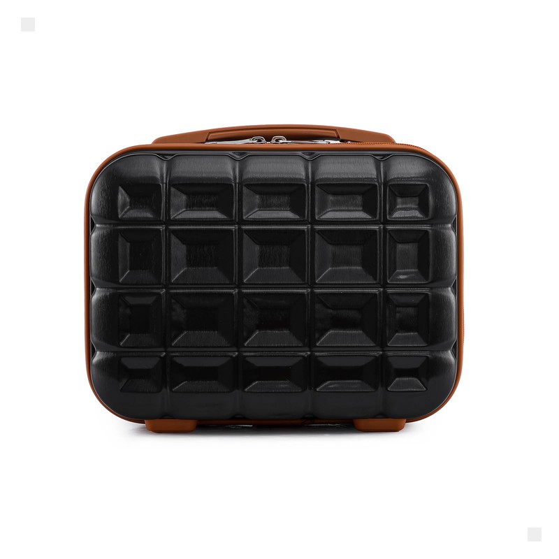 KONO Hard Shell Case, black / brown