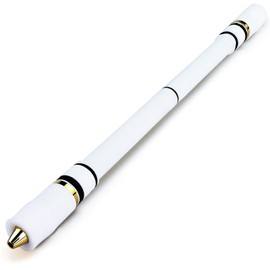 TOMZEGNA Pen Spinning Pens Menowa Non Slip Mod, Medium Weight Handmade Fidget Spin Pen for Beginner and Intermediate, White