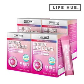 Life Hub [Life Herb] Life Herb Beauty Low Molecular Collagen Lactobacillus 4 Sets (2g x 120 Packets) 4 Month Supply None / [라이프허브]라이프허브 뷰티저분자 콜라겐 유산균 4세트(2g x 120포) 4개월분 없음