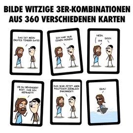 Wer lacht, verliert! Wer lacht, verliert! Dark Humor Kartenspiel jenseits von Gut und Böse für Fans von schwarzem Humor, Sarkasmus, Tabubruch und Ironie. Jesus trifft auf Hitler!