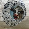Handmade Wide Eyed Cow Wind Spinner 10"